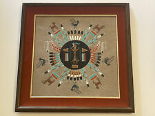 Pintura em areia vintage indígena nativo americano arte tribal exclusiva cerimônia animais, usado comprar usado  Enviando para Brazil