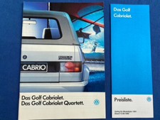Prospekt golf cabrio gebraucht kaufen  Köln