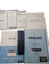 Usado, Philco VT2521 VCR VHS gravador de vídeo cassete manual do proprietário e controle remoto antigo comprar usado  Enviando para Brazil