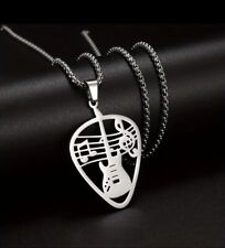 Halskette gitarre musiknoten gebraucht kaufen  Neuss