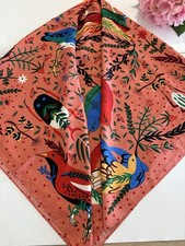 écharpe foulard imprimé d'occasion  Fosses