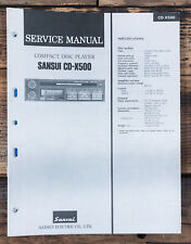 Manual de serviço Sansui CD-X500 CD player *original* comprar usado  Enviando para Brazil