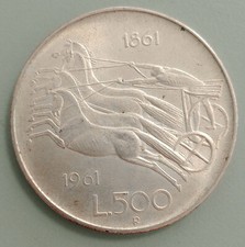 Moneta 500 argento usato  Lugo