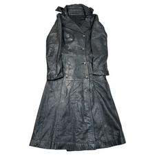 Vintage leather trench for sale  PONTEFRACT