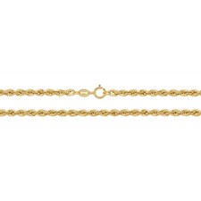Oro Giallo Corda Catena Britannico Fatto Completamente Marcato 50.8cm Peso 4.8g, usado comprar usado  Enviando para Brazil