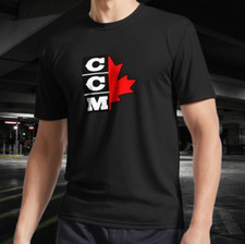 Camiseta CCM retrô logotipo hóquei no gelo 3 ativa logotipo engraçado camiseta masculina americana, usado comprar usado  Enviando para Brazil
