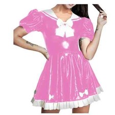 Usado, Fantasias de festa cosplay colarinho de marinheiro estilo JK brilhante PVC couro linha A comprar usado  Enviando para Brazil