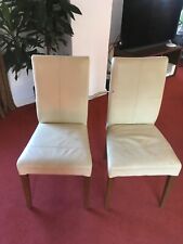 Real leather dining for sale  WELLINGBOROUGH