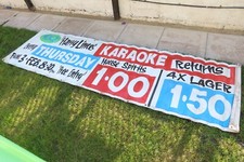 Vintage pub banner for sale  SOUTHSEA