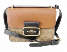 Nova com etiquetas - Bolsa tiracolo quadrada Coach Morgan em lona Colorblock Signature - CL462 comprar usado  Enviando para Brazil