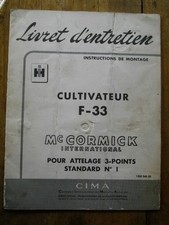 Mccormick cultivateur livret d'occasion  Pomarez