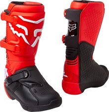 Bota Fox Racing Youth Comp (Vermelho Fluorescente) - Fivela - 27689-110 comprar usado  Enviando para Brazil