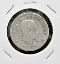 Moneta 1863 italia usato  Vicenza