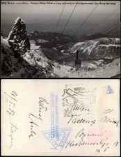 Pocztówka Zakopane TATRY. KOLEJKA LINOWA LINOWA KUŹNICE-KASPROWY Kolejka linowa 1931 na sprzedaż  Wysyłka do Poland