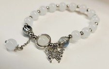 Armband weißen perlen gebraucht kaufen  Rheinau