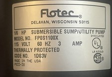Flotec submersible sump for sale  Northampton