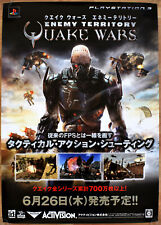 Pôster promocional japonês Quake Wars raro PS3 51,5cm x 73cm comprar usado  Enviando para Brazil