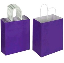 Usado, Pacote com 50 sacos de papel Kraft roxos Oikss 8x4,75x10 polegadas, contagem de 50 peças comprar usado  Enviando para Brazil