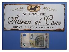 Targa vintage attenzione usato  Cairo Montenotte