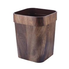 Lixeira retrô imitação madeira grão lata de lixo cesta quadrada (LEIA A DESCRIÇÃO), usado comprar usado  Enviando para Brazil