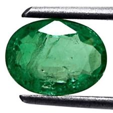 ZÂMBIA Esmeralda 1,26 Cts Natural Não Tratada Grama Brilhante Verde Oval comprar usado  Enviando para Brazil