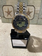 Citizen Wingman Aviator World Time WR-100 C080-088506 Funcionando comprar usado  Enviando para Brazil