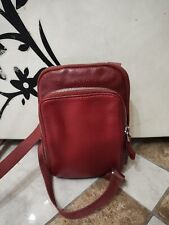 Borsello rosso pelle usato  Villafranca Sicula