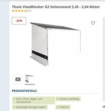 Thule sun blocker gebraucht kaufen  Dillingen a.d.Donau