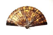 Ventilador de mão antigo chinês exportação ventilador estilo brisa por volta de 1840, usado comprar usado  Enviando para Brazil