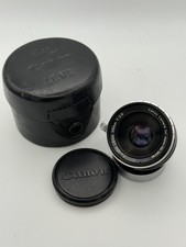 Lente de montagem Canon 35mm f2.8 LTM M39 preta cromada com estojo comprar usado  Enviando para Brazil
