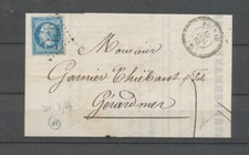 1863 Lettre N°22 GC 3217 CAD T22, rare car direction en 7/1864 VOSGES(82) X4560 comprar usado  Enviando para Brazil
