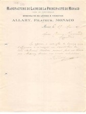 Invoice.am20653.monaco.1919.al d'occasion  Expédié en Belgium