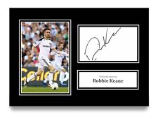 Cartão de autógrafo foto A4 assinado por Robbie Keane LA Galaxy exibição de presente + certificado de autenticidade, usado comprar usado  Enviando para Brazil