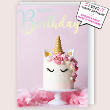 Personalised pink unicorn for sale  NEWQUAY