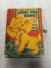 Vintage Mattel Music Maker Book Little Dog Gone 1950s Brinquedo Wind Up Musical comprar usado  Enviando para Brazil