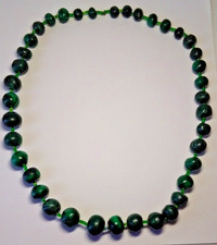 Collier perles malachite d'occasion  Orgon