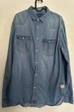 Zara denim shirt for sale  GLASGOW
