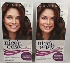 2 x clairol nice 'n easy 95 marrom bronze médio sem cor de cabelo amônia  comprar usado  Enviando para Brazil