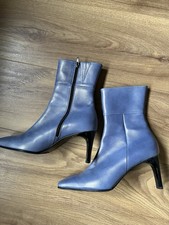 Blue shimmery leather for sale  BRACKNELL