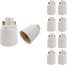 Adaptador de soquete de lâmpada GX24Q para E26/E27 CFL, 10pk, 4 pinos GX24 (lastro obrigatório) comprar usado  Enviando para Brazil