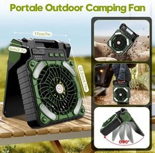Portatil Ventilador De Aire Frio USB Recarregável Abanico Piso Outdoor Con LED Luz comprar usado  Enviando para Brazil