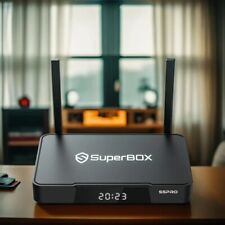 Reprodutor de mídia streaming Superbox S5 PRO preto Android 12 WiFi-6 envio rápido comprar usado  Enviando para Brazil