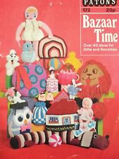 BAZAAR TIME 40 + ITENS, BRINQUEDOS, CASA, PRESENTES - PATONS Padrão de Tricô 172 comprar usado  Enviando para Brazil