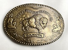 Vtg belt buckle for sale  Orange