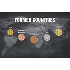 Moedas colecionáveis genuínas autênticas da coleção de 5 países esquecidos comprar usado  Enviando para Brazil