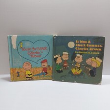 Lote x 2 livros ilustrados Charlie Brown Snoopy Peanuts capa dura primeira edição comprar usado  Enviando para Brazil
