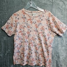 Usado, Company Collection Feminino Tamanho Grande Top Cinza Rosa Laranja Algodão Vintage EUA comprar usado  Enviando para Brazil