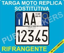 Targa moto replica usato  Castellaneta
