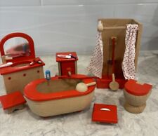 Juego de 7 piezas de muebles para casa de muñecas Goki con 5 accesorios pequeños segunda mano  Embacar hacia Argentina