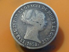 Espagne reales 1852 d'occasion  Pont-de-l'Arche
